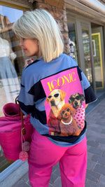 Afbeelding in Gallery-weergave laden, Sweater/ streep/blauw/ICONIC
