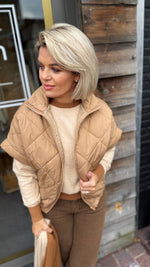 Afbeelding in Gallery-weergave laden, Bodywarmer/ mokka/ ISABELLE
