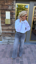 Afbeelding in Gallery-weergave laden, Blouse strik/ wit/GERMAINE
