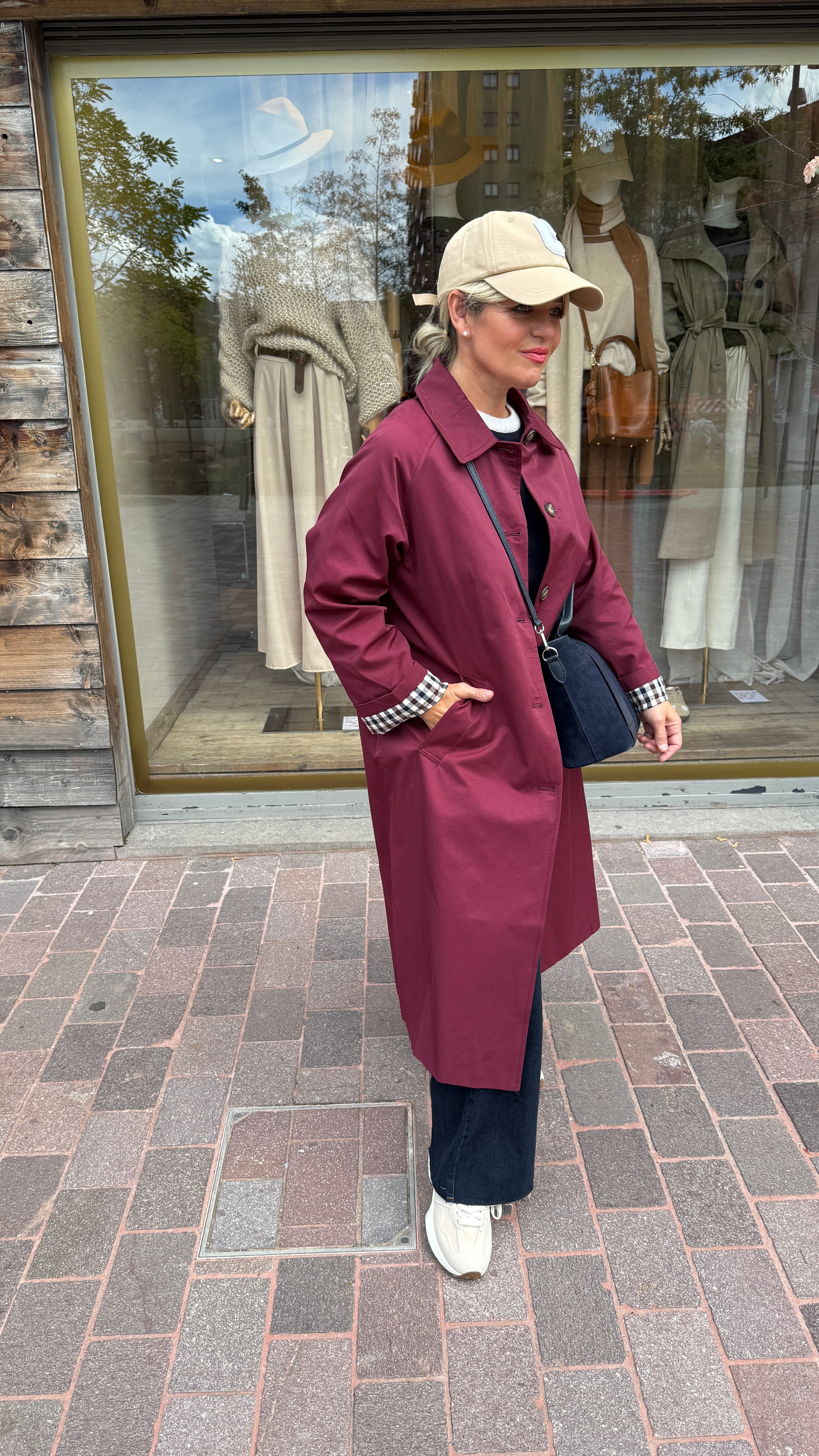 Trenchcoat bordeaux/LOUISE