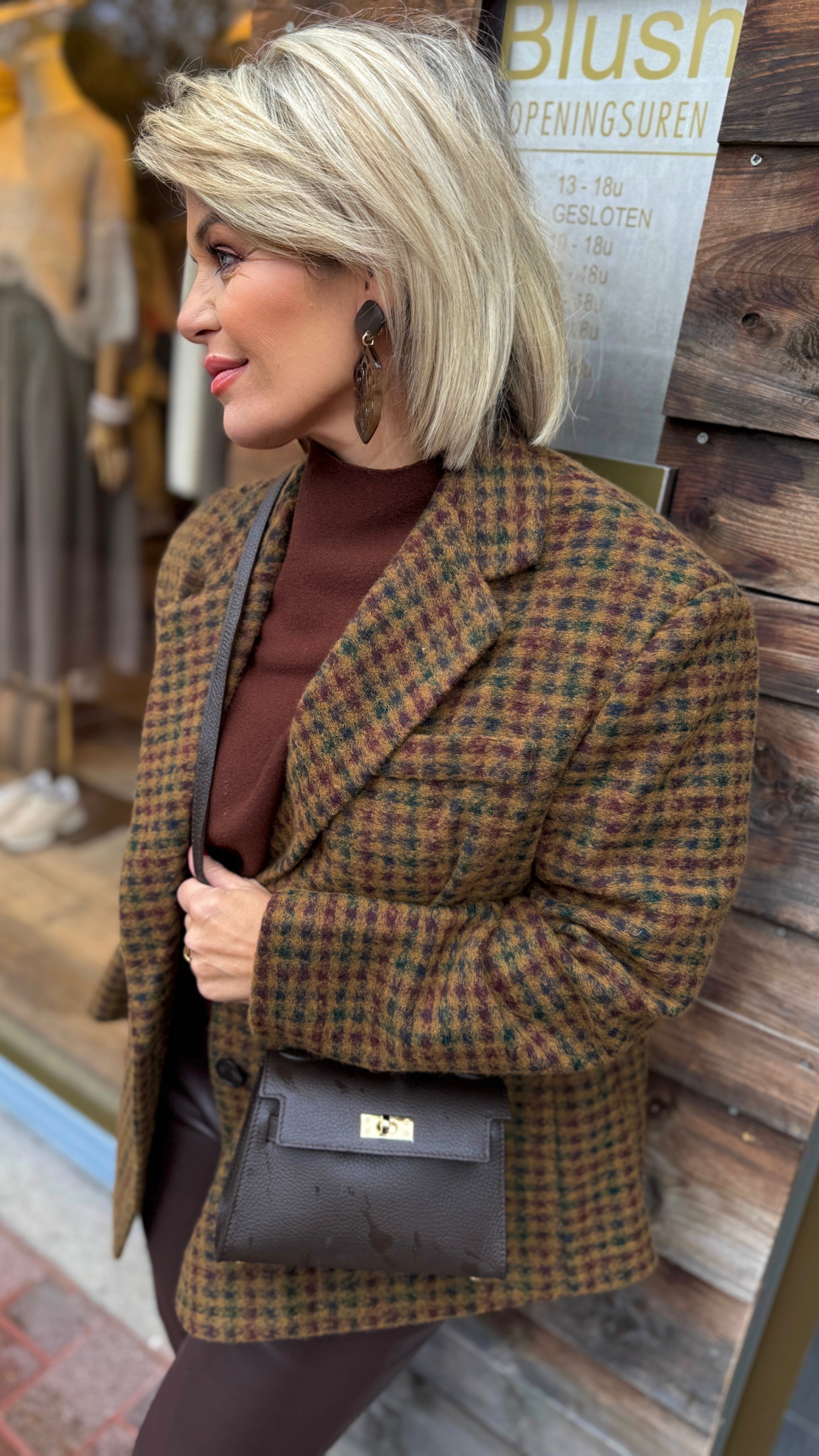 Blazer/ ruit/ VINCENZA