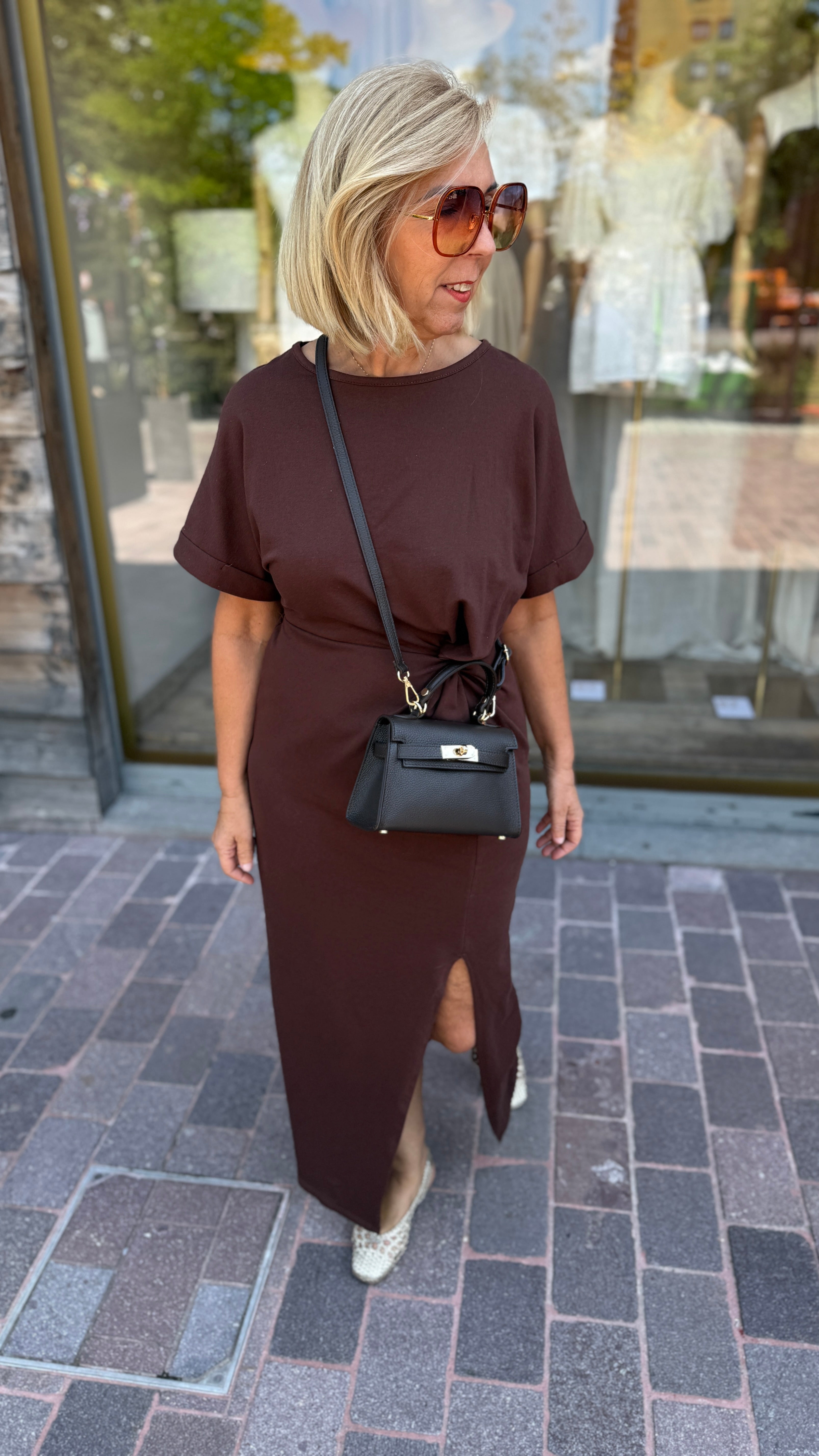 Lederen tas/ JASMINE