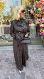 Afbeelding in Gallery-weergave laden, Jas/ lederlook/ bruin/ LOLO
