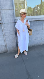 Afbeelding in Gallery-weergave laden, Linnen jurk/ oversized/AMALFI
