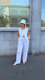 Afbeelding in Gallery-weergave laden, Linnen broek/wit/ FELIA
