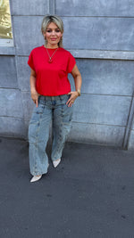 Afbeelding in Gallery-weergave laden, T-shirt/ elastiek/ESTÉE/
