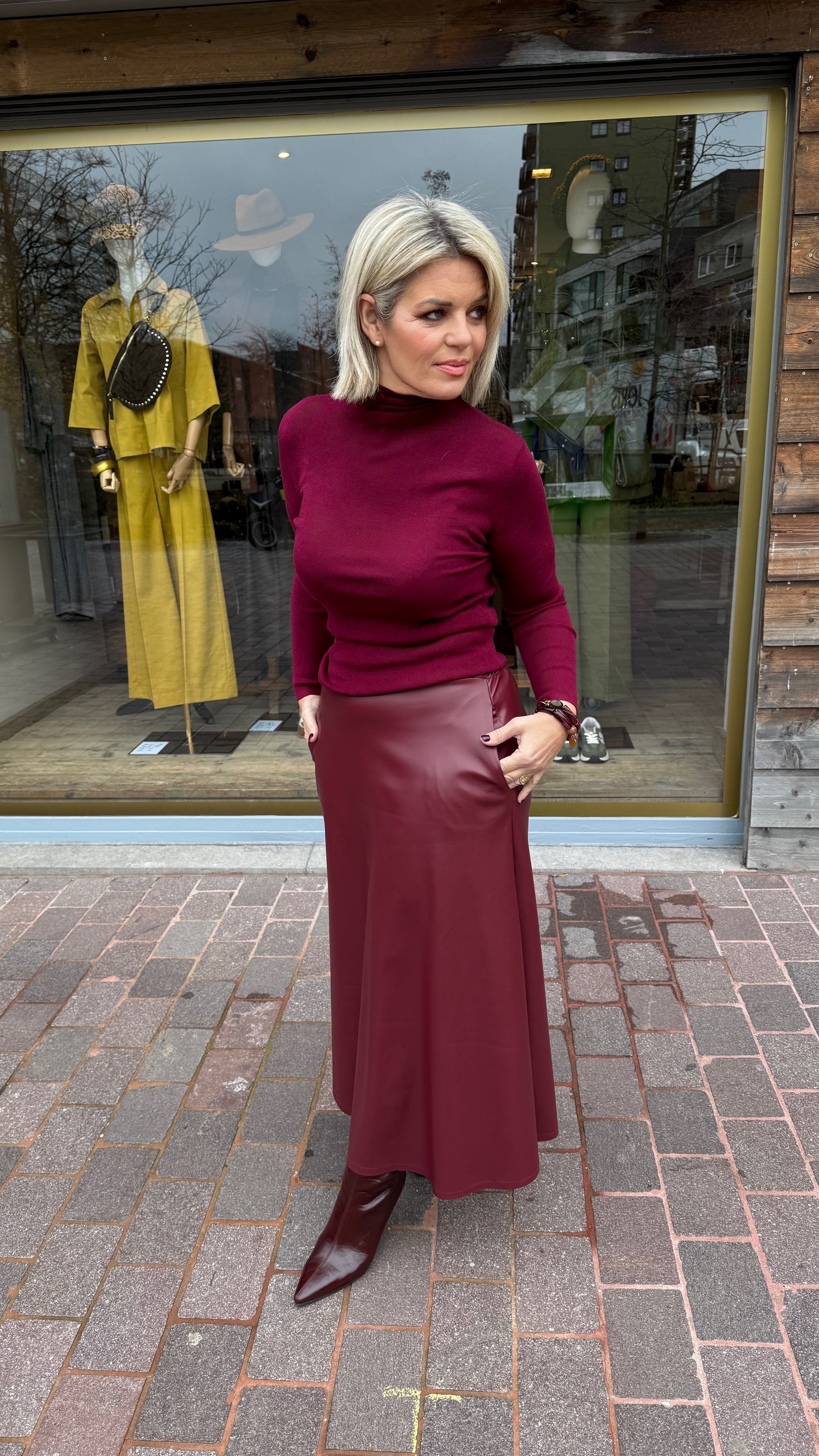 Rok/ lederlook/ MADDIE