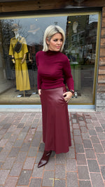 Afbeelding in Gallery-weergave laden, Rok/ lederlook/ MADDIE
