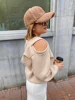 Afbeelding in Gallery-weergave laden, Sweater trui/one bare shoulder/ESTELLE
