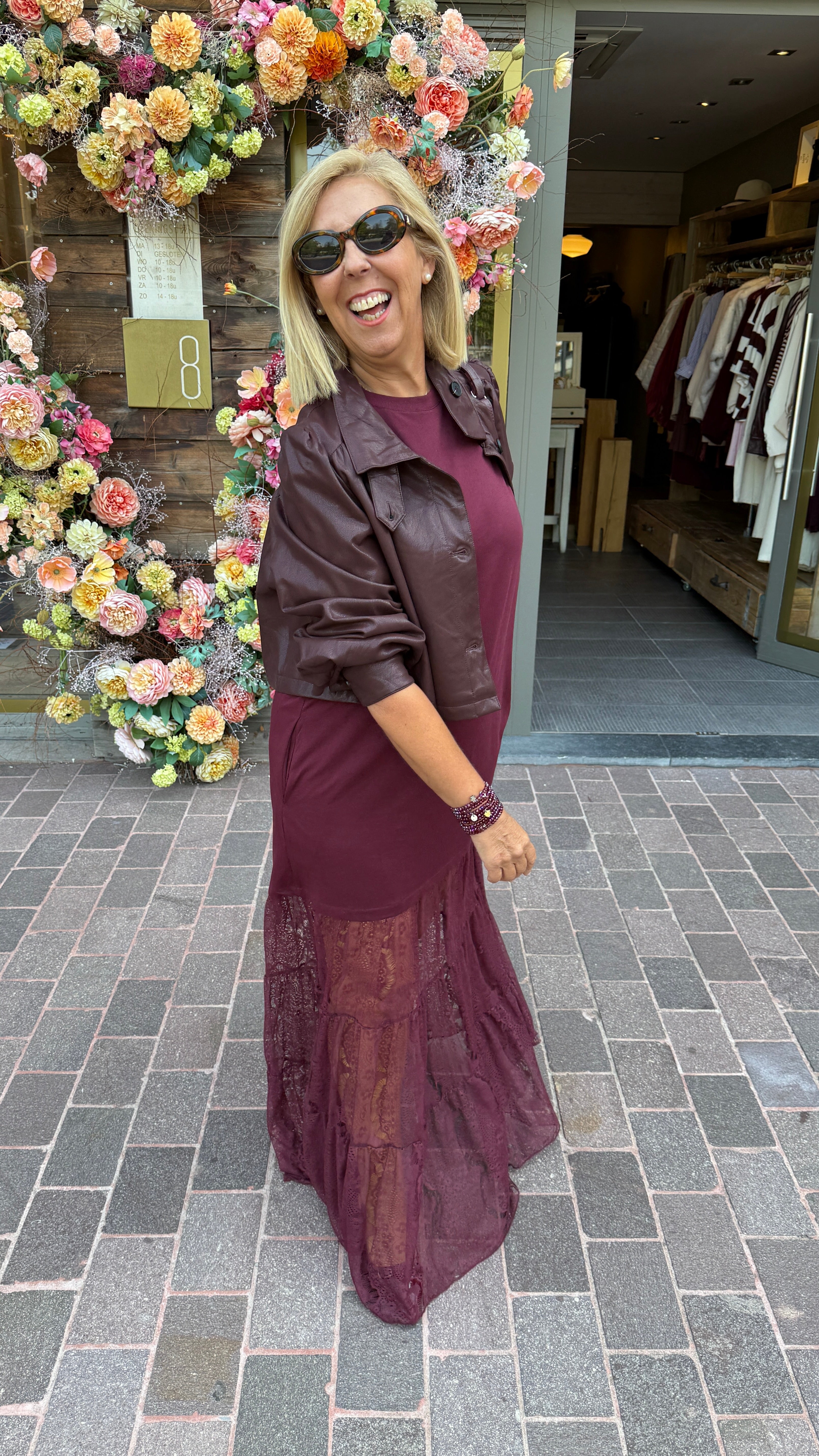 Lederlook vest/MURIËL