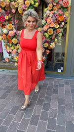 Afbeelding in Gallery-weergave laden, Jurk BILLIE/ oranjerood
