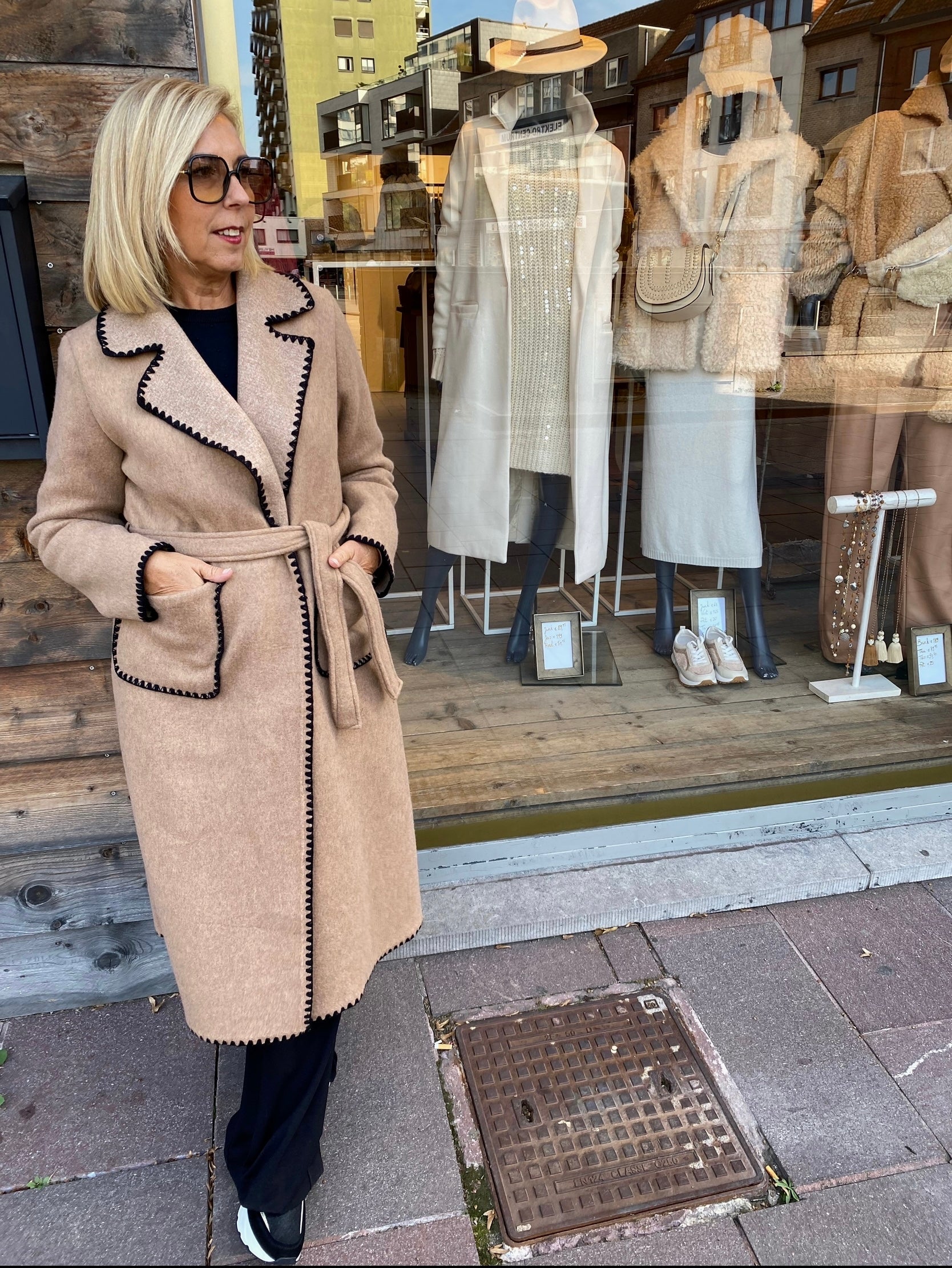 Lange vest/ mantel PARIS