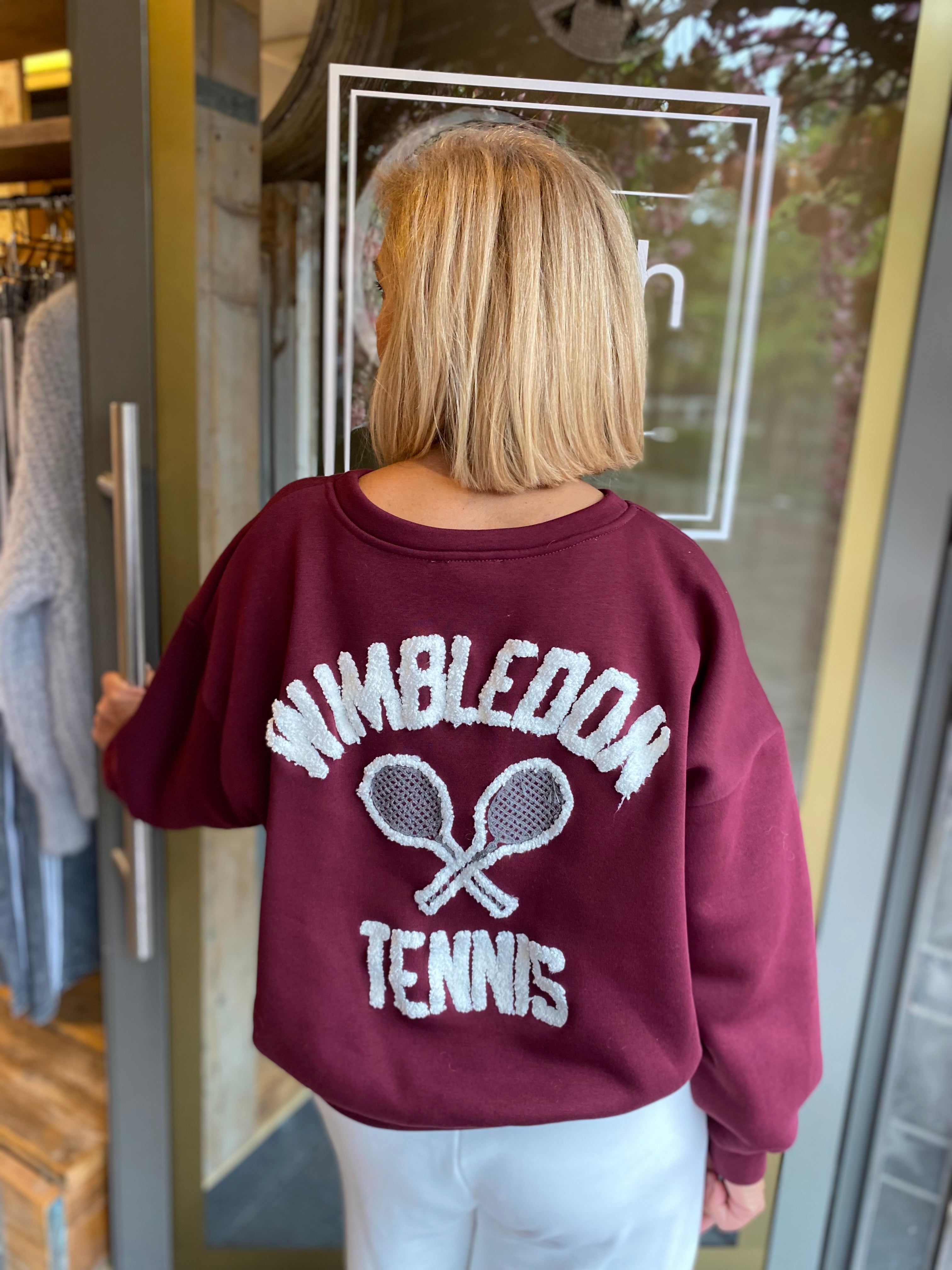 Sweater TENNIS/ bordeaux