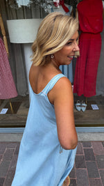 Afbeelding in Gallery-weergave laden, Jurk/ tencel/ jeanslook/AMY
