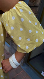 Afbeelding in Gallery-weergave laden, Jurk/ geel/ polkadot

