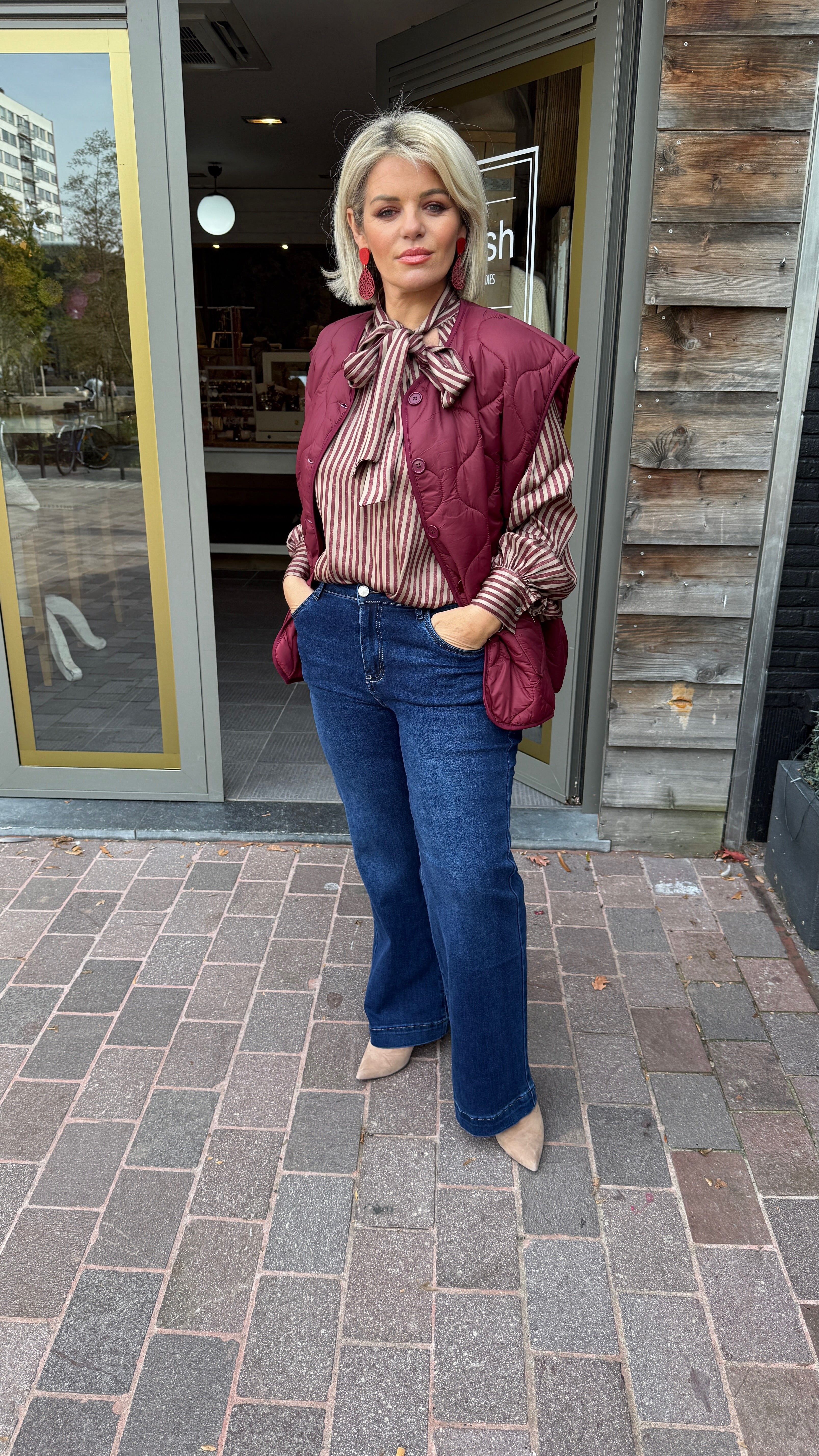 Bodywarmer/ bordeaux/ ANNA