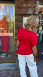 Afbeelding in Gallery-weergave laden, Top/ rood/ Nathalie
