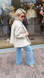 Afbeelding in Gallery-weergave laden, Blazer taupe/ JUSTINE
