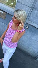 Afbeelding in Gallery-weergave laden, Top Vichy ruit/LEA
