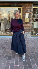 Afbeelding in Gallery-weergave laden, Trui/ bordeaux-blauw/MILLE
