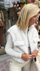 Gilet/ fake fur/MEI-LI