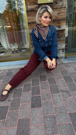 Afbeelding in Gallery-weergave laden, Barrel jeans/ bordeaux/ MARIE
