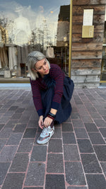 Afbeelding in Gallery-weergave laden, Trui/ bordeaux-blauw/MILLE
