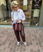 Afbeelding in Gallery-weergave laden, Broek/burgundy/ BLACK ROSE
