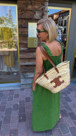 Afbeelding in Gallery-weergave laden, Linnen jurk/ groen/JULIETTE
