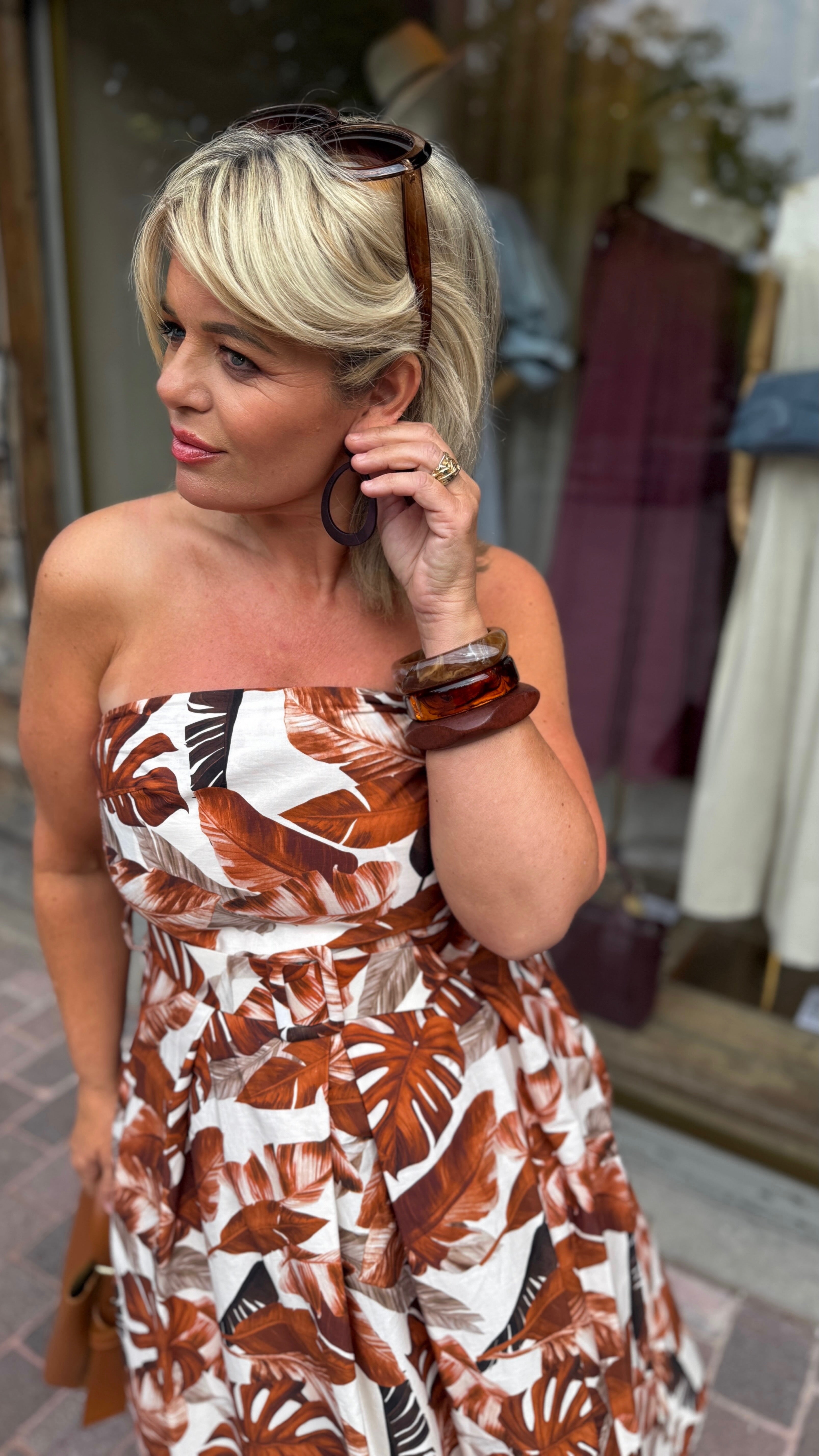 Strapless jurk/LINA