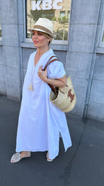 Afbeelding in Gallery-weergave laden, Linnen jurk/ oversized/AMALFI
