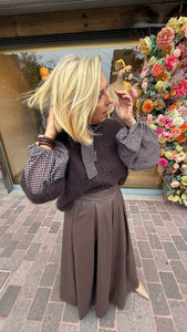 Hemd/ polkadot klein/ strik/ BILLIE