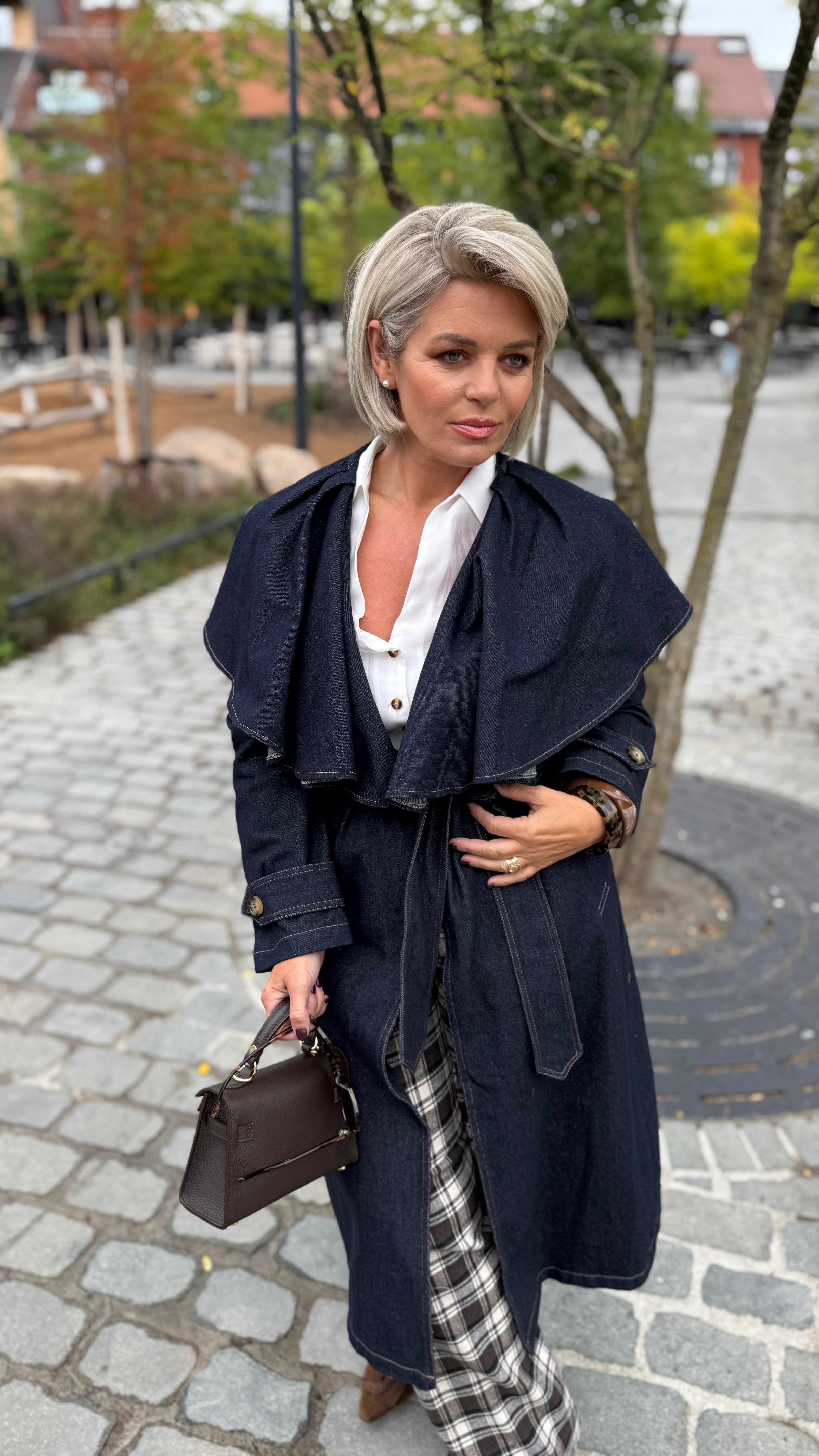 Trenchcoat jeans/ lang/ HARVEY
