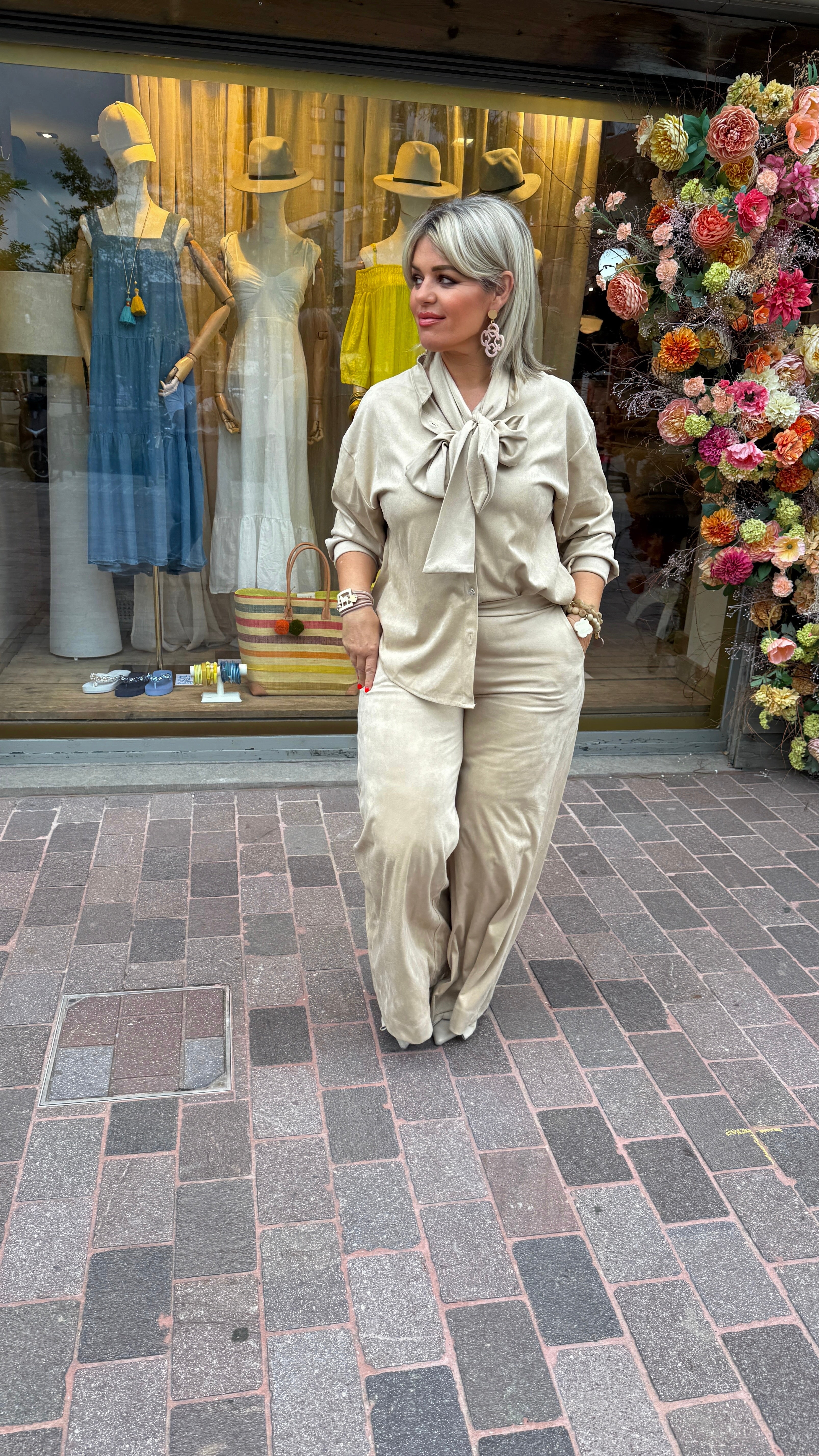 Hemd/ suède  look/BLACK ROSE