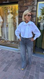 Afbeelding in Gallery-weergave laden, Blouse strik/ wit/GERMAINE
