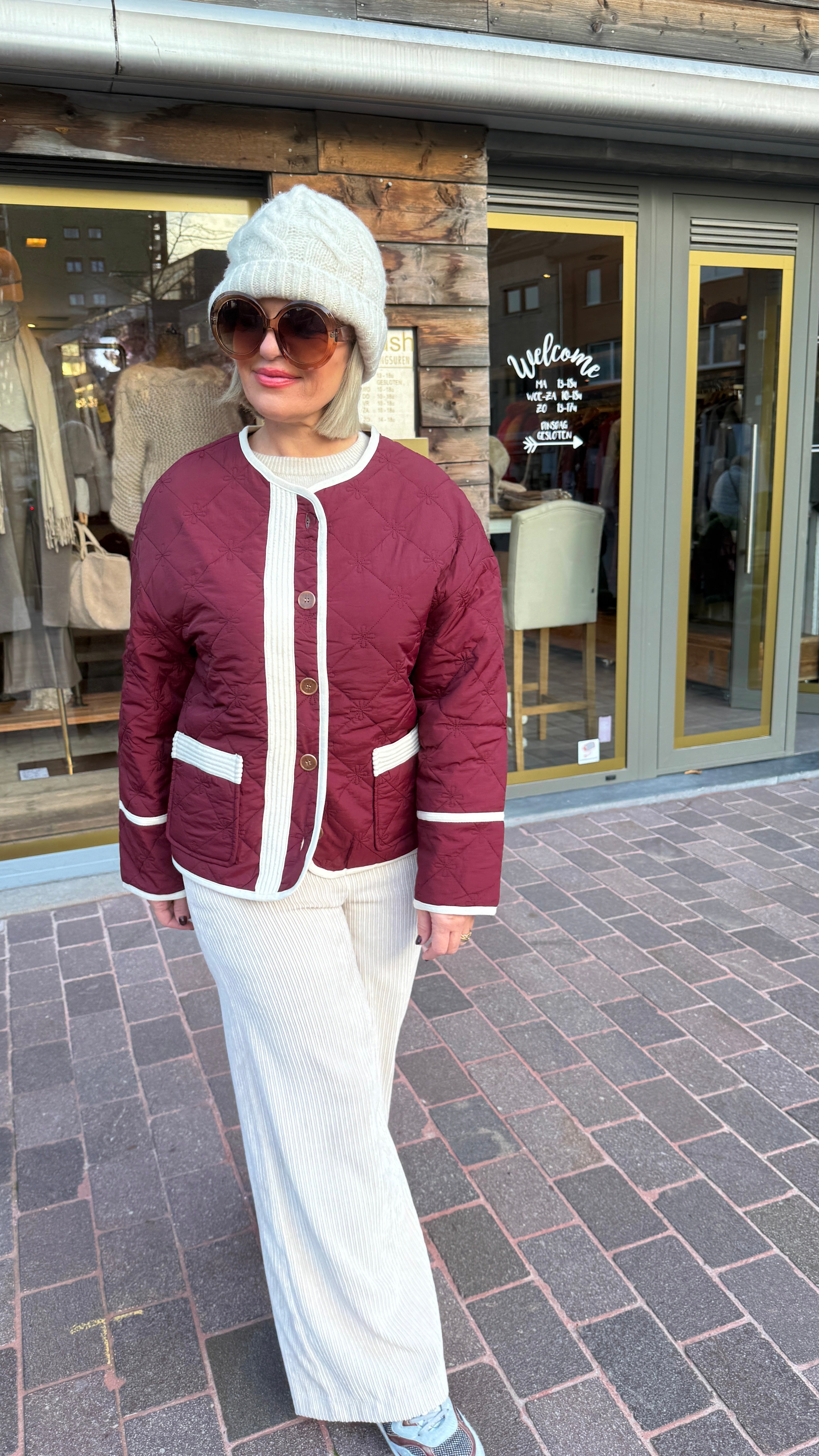 Doorstikte jas/KARLIJN