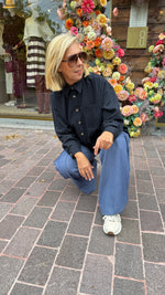 Afbeelding in Gallery-weergave laden, Hemd streep/ BLACK ROSE
