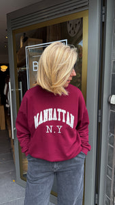 MANHATTAN sweater/ bordeaux