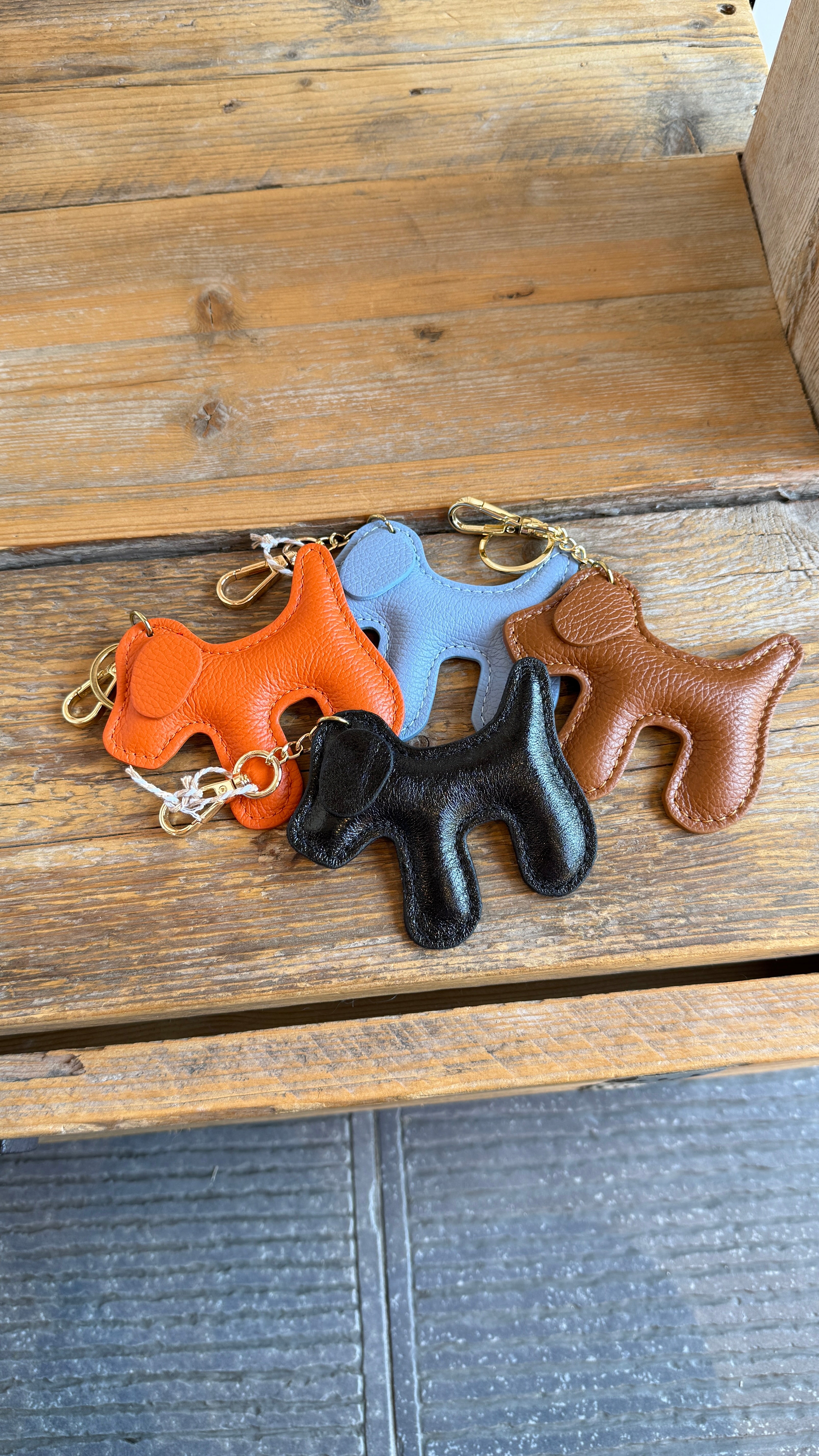 Bag charm/ leder/ GASTON