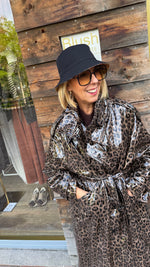 Afbeelding in Gallery-weergave laden, Trenchcoat/ leopard/ PU/ JEANIE
