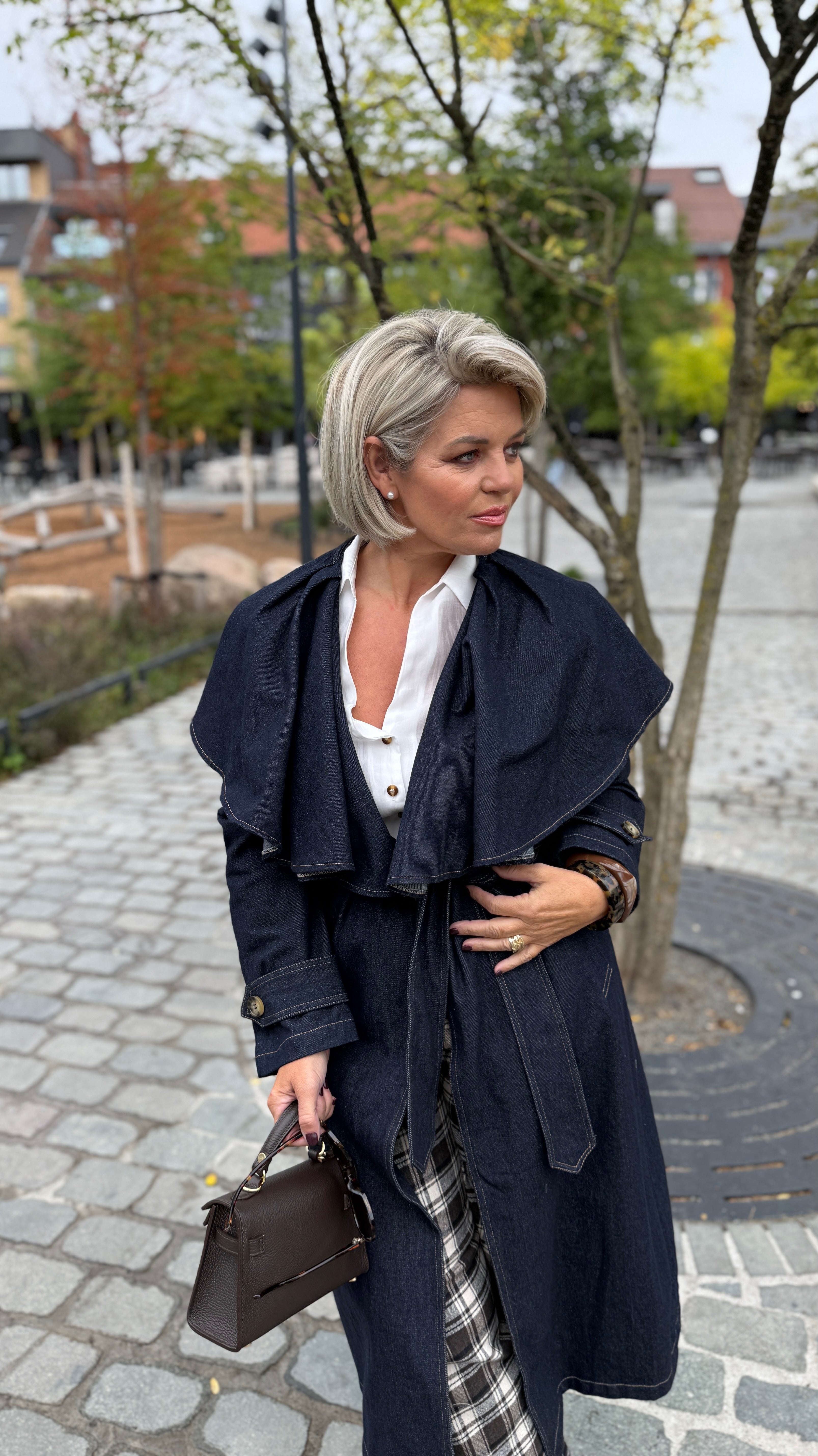 Trenchcoat jeans/ lang/ HARVEY