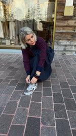 Afbeelding in Gallery-weergave laden, Trui/ bordeaux-blauw/MILLE
