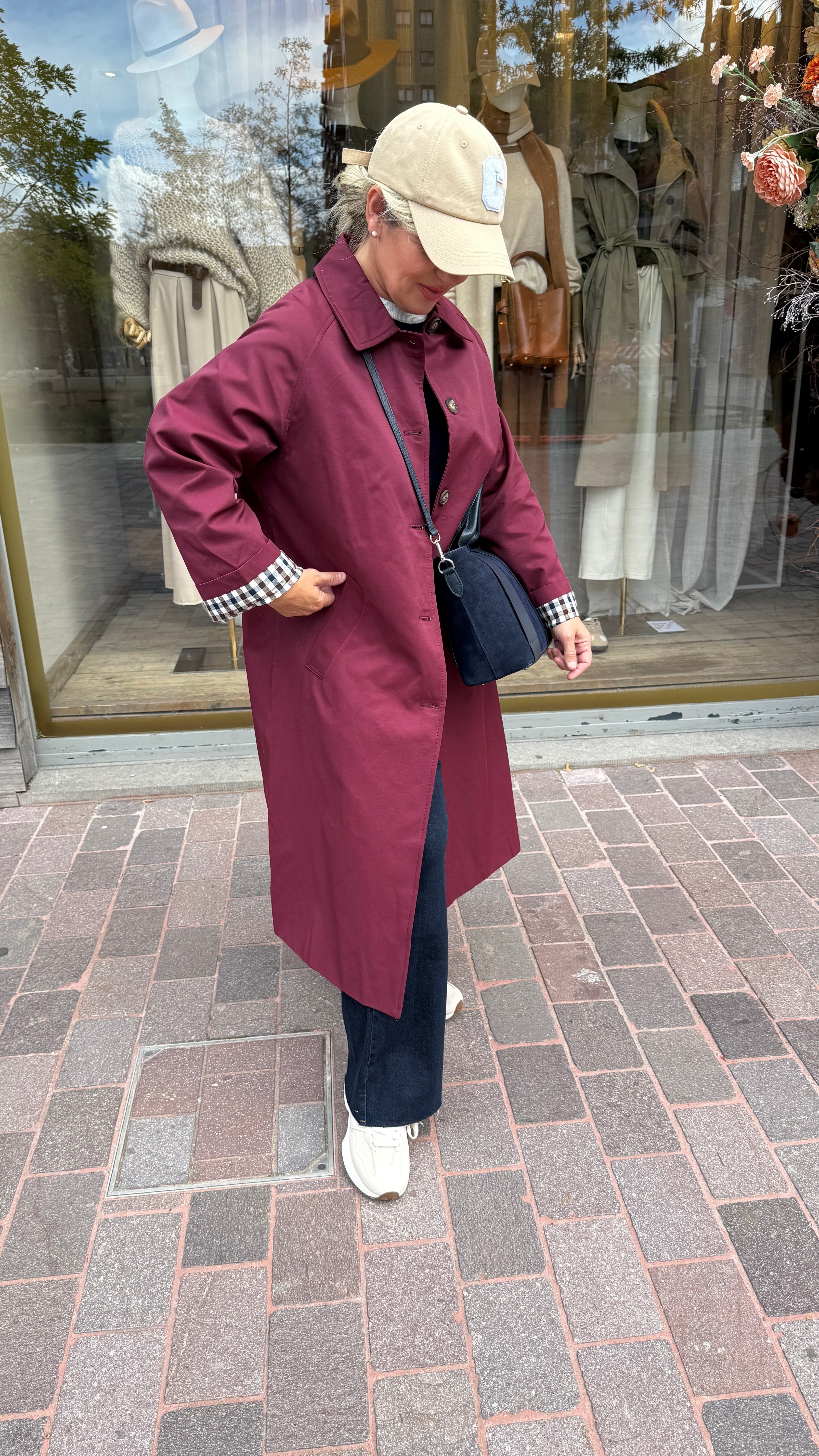 Trenchcoat bordeaux/LOUISE