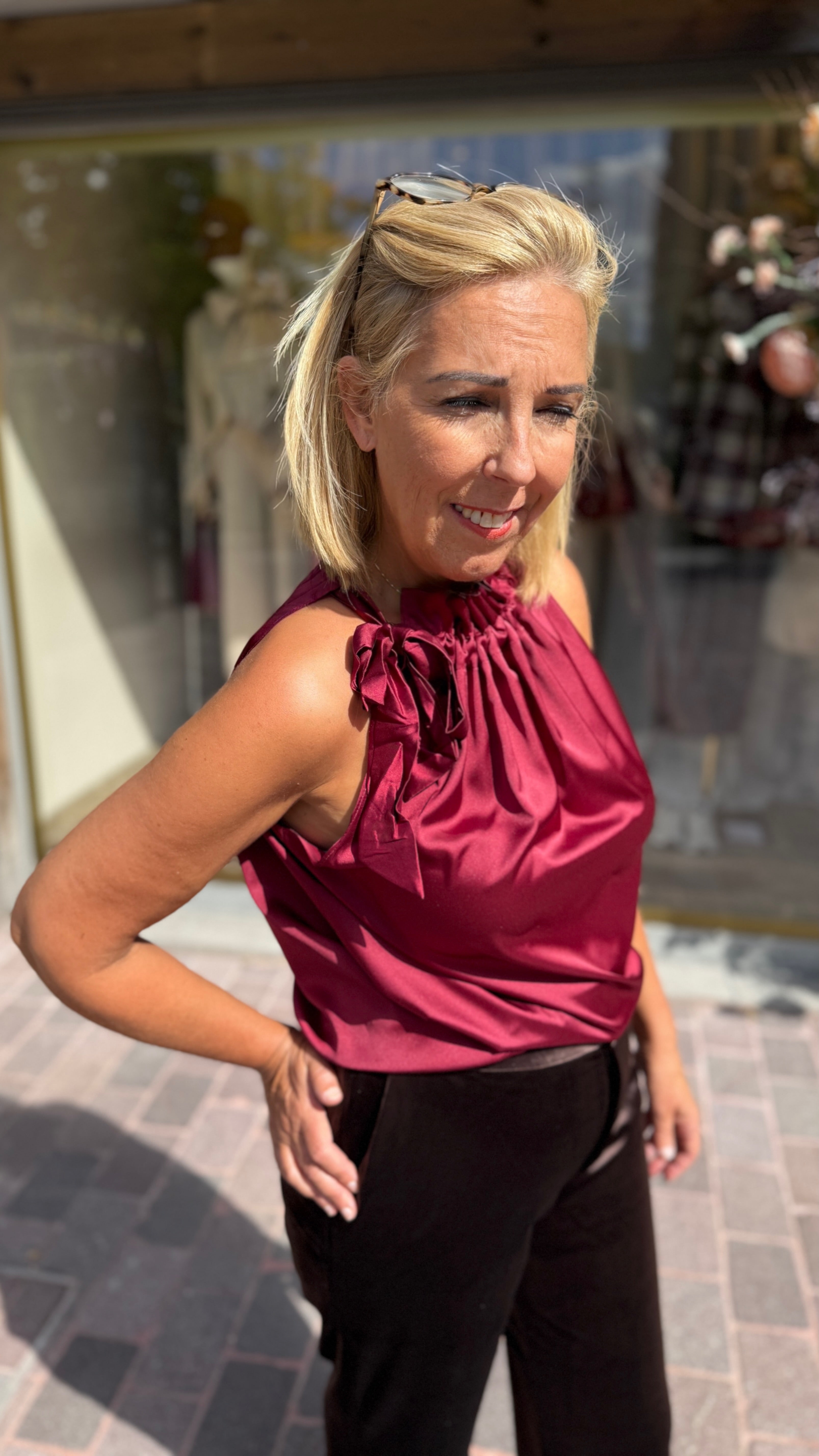 Top/bordeaux/LAURI