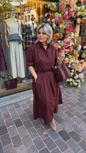 Rok /GEORGETTE/ MARRON