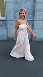 Afbeelding in Gallery-weergave laden, Strapless jurk/streep/JOELLE
