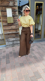 Afbeelding in Gallery-weergave laden, Blouse/ polkadot/geel
