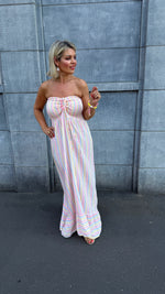 Afbeelding in Gallery-weergave laden, Strapless jurk/streep/JOELLE
