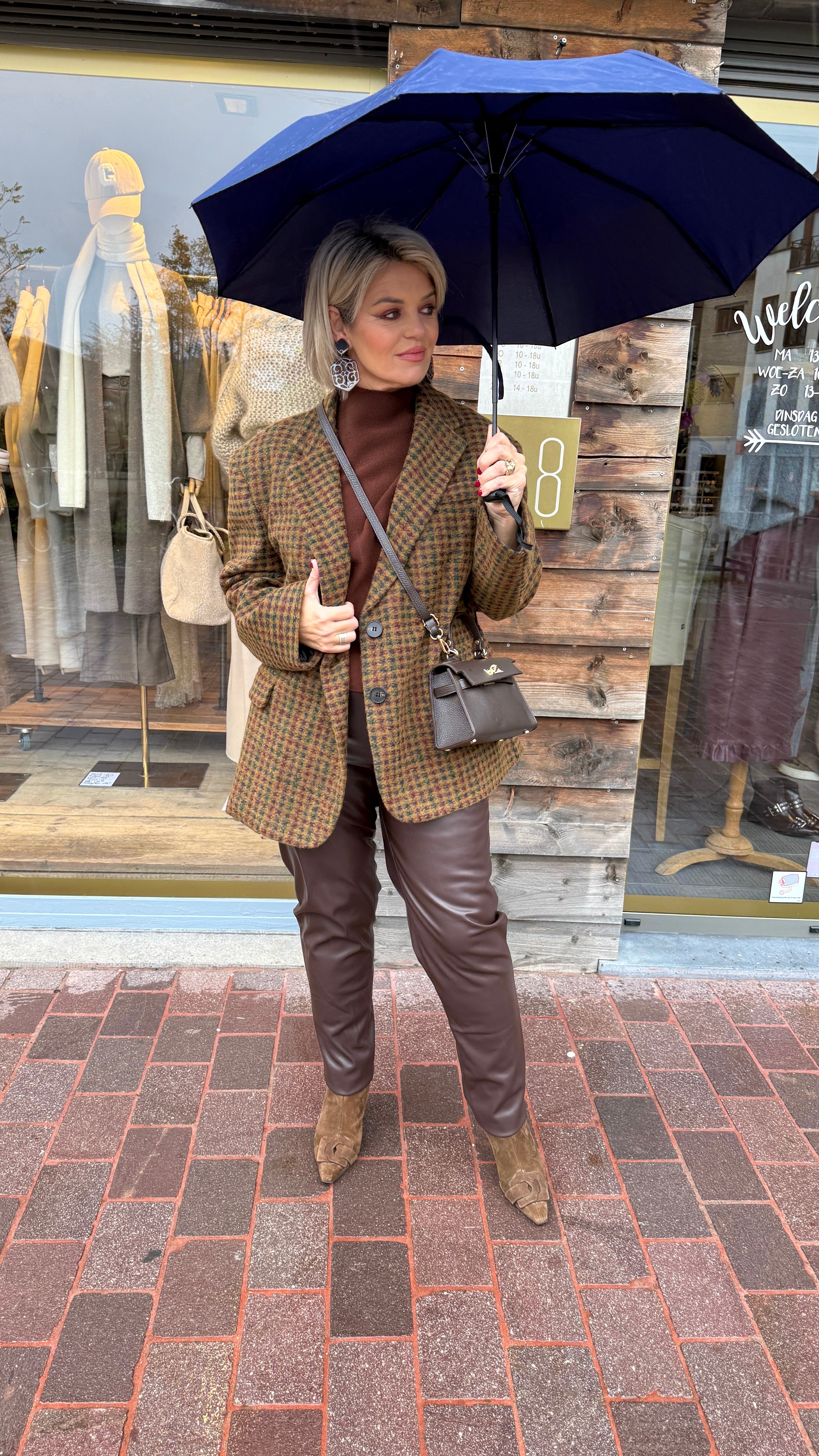 Blazer/ ruit/ VINCENZA