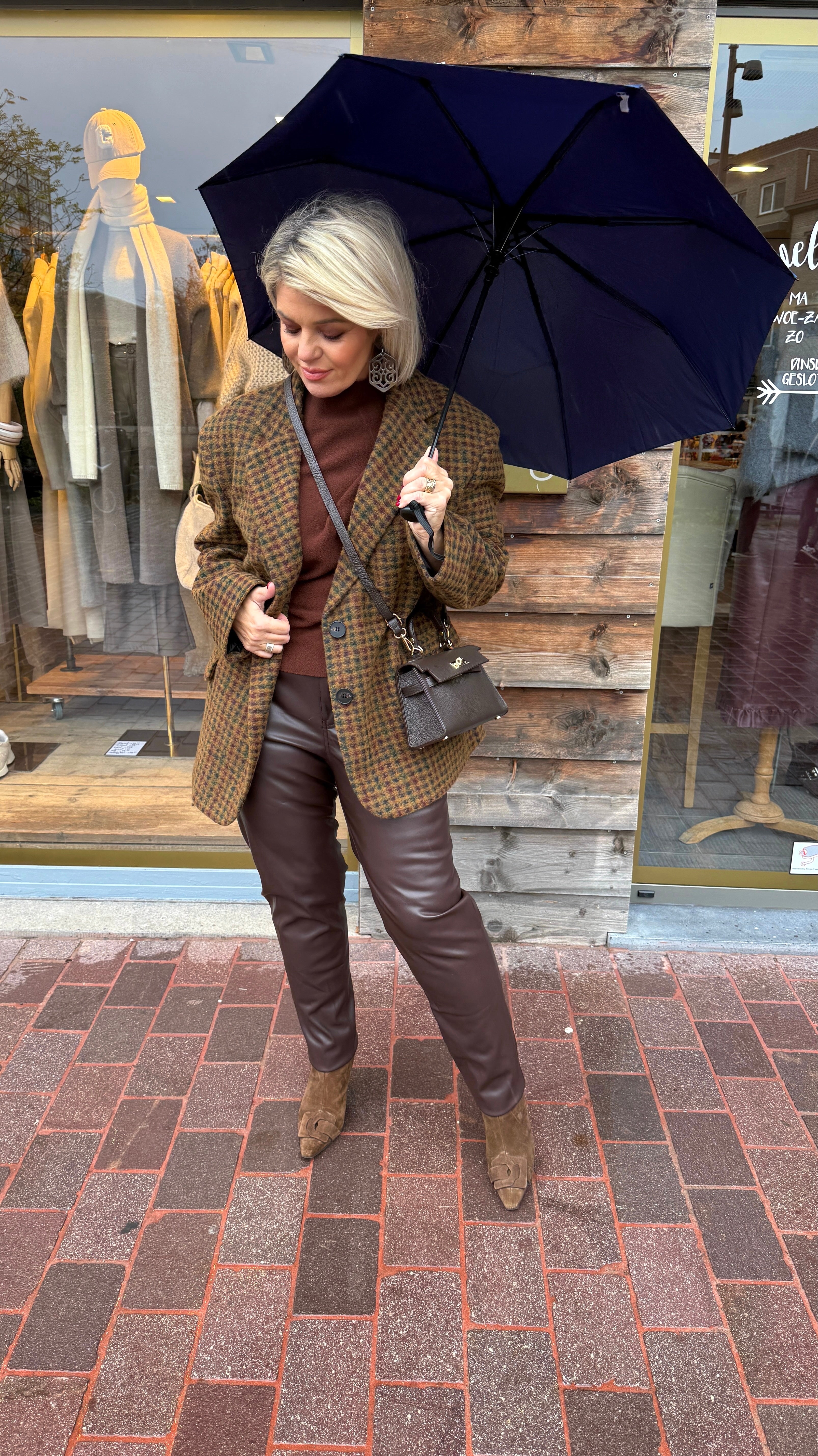 Blazer/ ruit/ VINCENZA